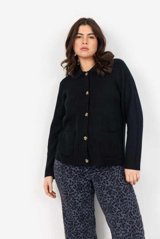 Curvy Wananine 4 Cardigan Sort
